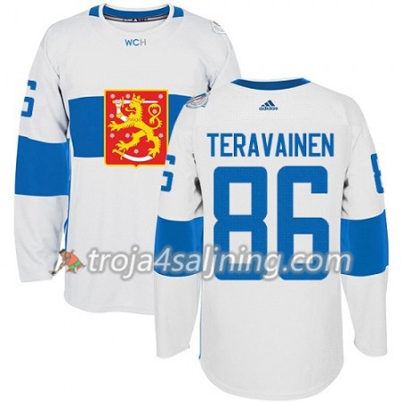 Finland tröja Teuvo Teravainen 86 World Cup i ishockey 2016 Vit Premier - NHL Tröjor Herr
